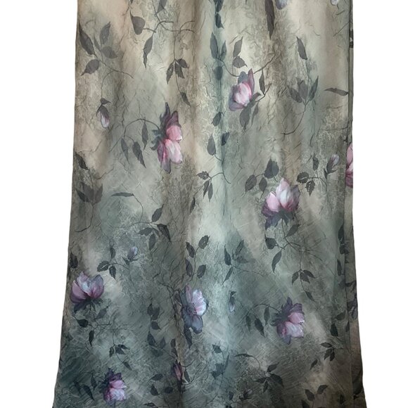 VTG Dress Barn Med-Large Dark Floral Maxi Dress Sheer Y2K  Fairy Whimsical - Picture 3 of 15